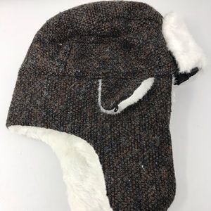 Kids warm winter soft faux fur Aviator Hat